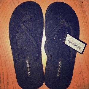 Bebe terry flip flops